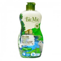 Жидкость BioMio экологичное средство для мытья посуды, овощей и фруктов Био-Кеа с эфирным маслом мяты и с экстрактом хлопка 450 мл