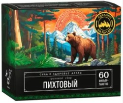 Сбор травяной Алтайский нектар Пихтовый общеукрепляющий 60 шт. ф/пак.