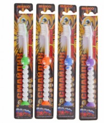 Зубная щетка для детей Макс с присоской Смайлик мягкая