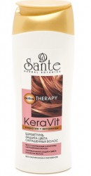 Шампунь Кора Санте защита цвета окрашенных волос керавит актив терапи 400 мл