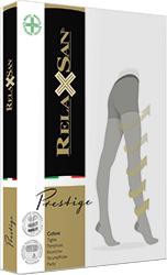 Колготки компрессионные Relaxsan Престиж из нитей двойной обкрутки 3D 1 класс компрессии 18-22мм рт.ст. р. 5 nero черные 140 den