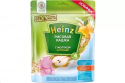 Каша молочная Heinz кашка рисовая с грушей с 4 мес 200 г