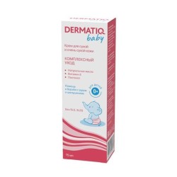 Крем детский Dermatiq Бэби 0+ для сухой и очень сухой кожи комплексный уход 75 мл