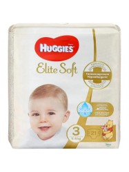 Подгузники 21 шт. Huggies элит софт 5-9 кг