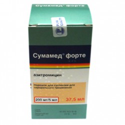 Сумамед форте пор. д/сусп. д/приема внутрь 200 мг/5 мл 35.573 г 37.5 мл 1 шт.