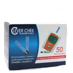 Тест-полоски Clever Chek 50 шт.